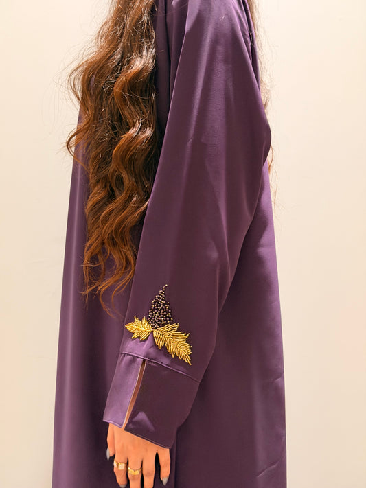 Lavender Grape Abaya