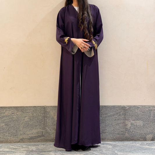 Lavender Grape Abaya