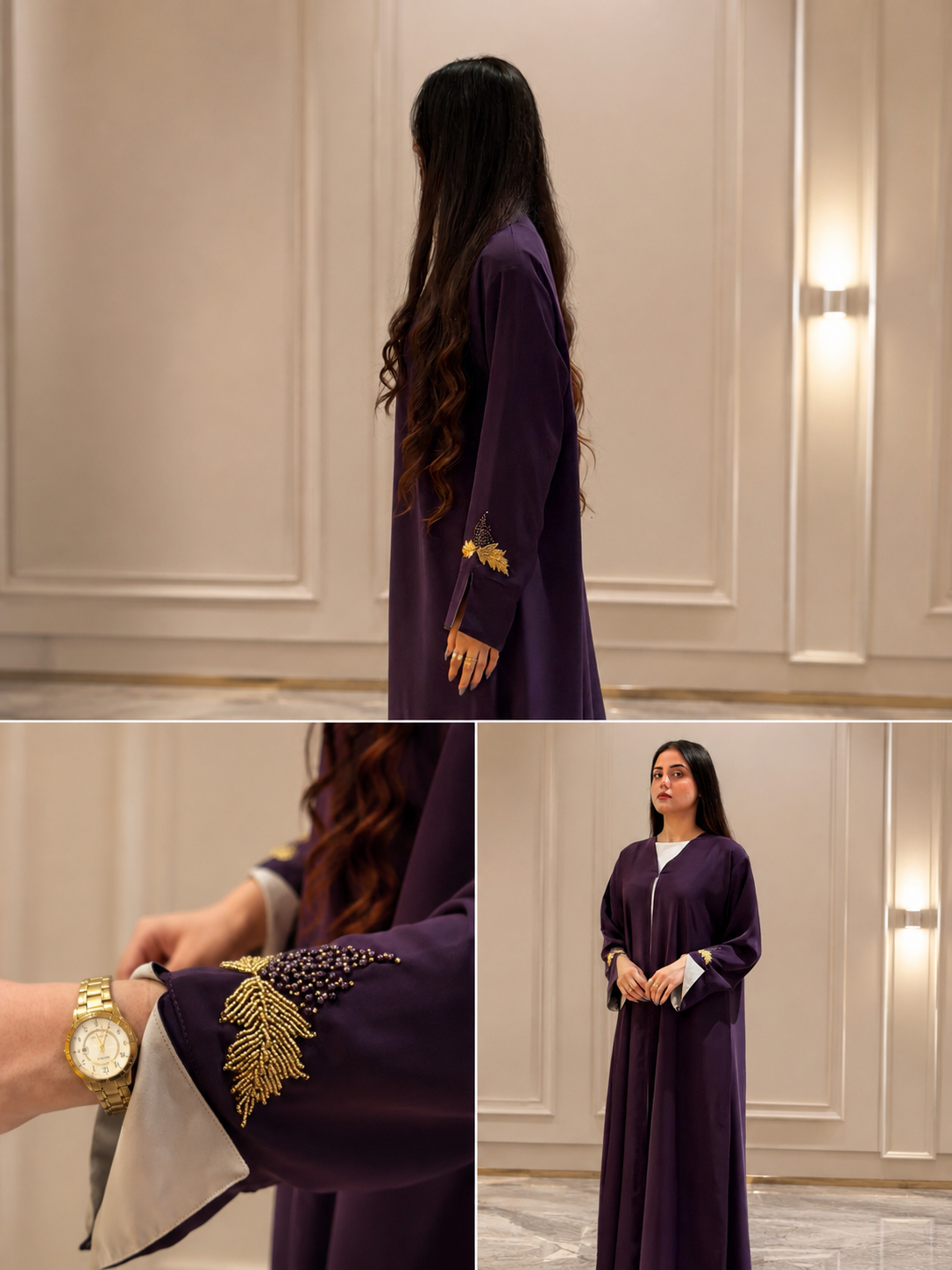 Lavender Grape Abaya