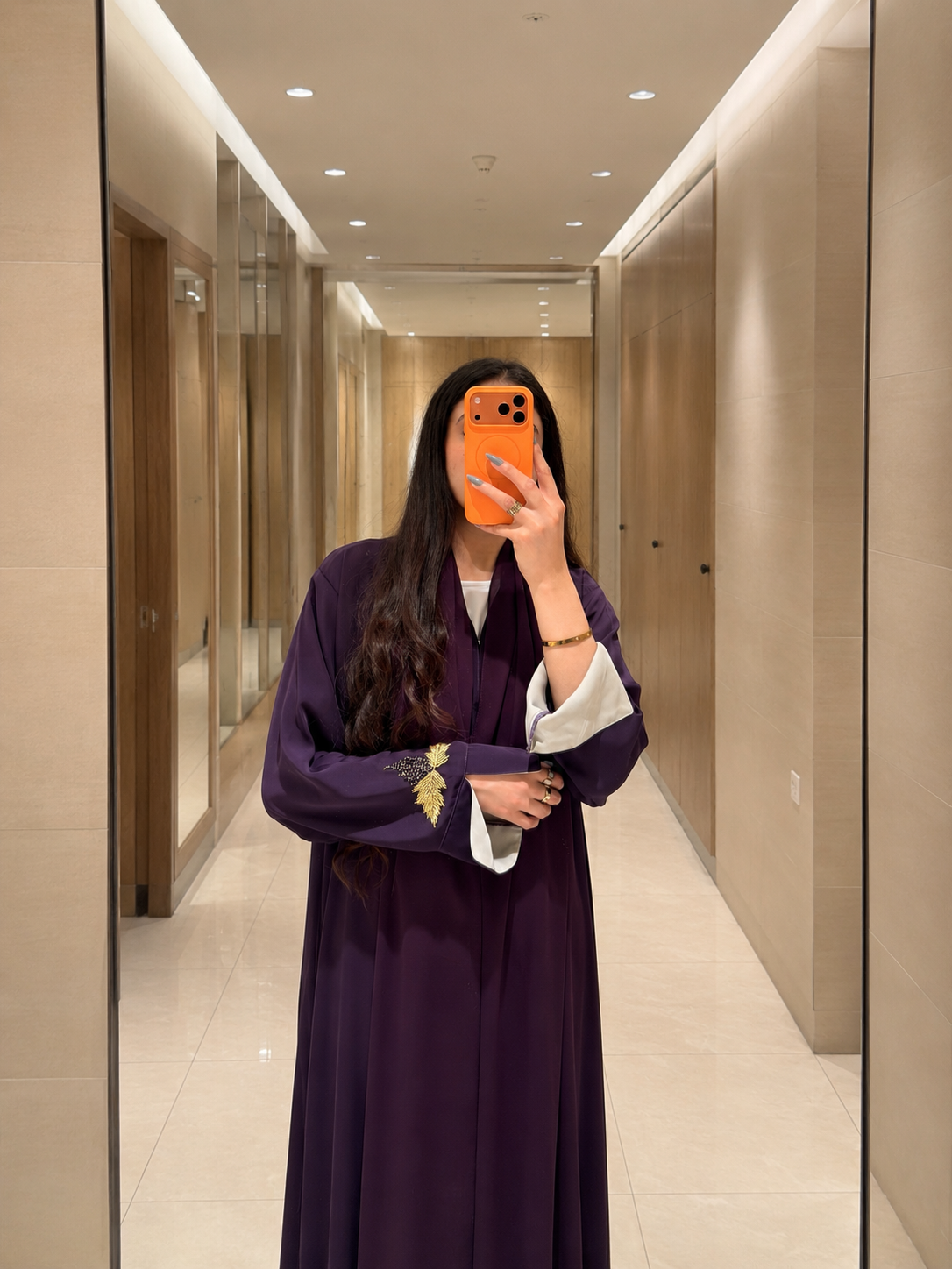 Lavender Grape Abaya