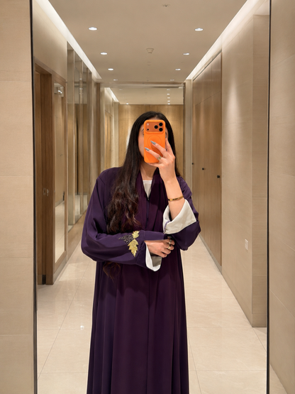 Lavender Grape Abaya