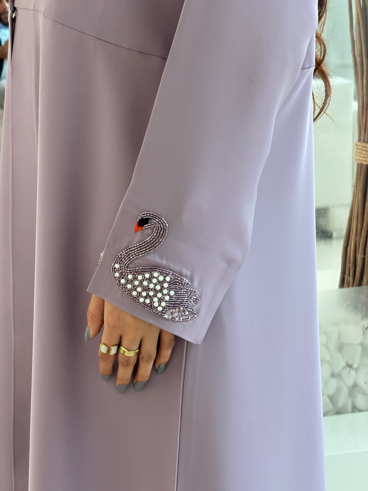 Swan Blazer Abaya