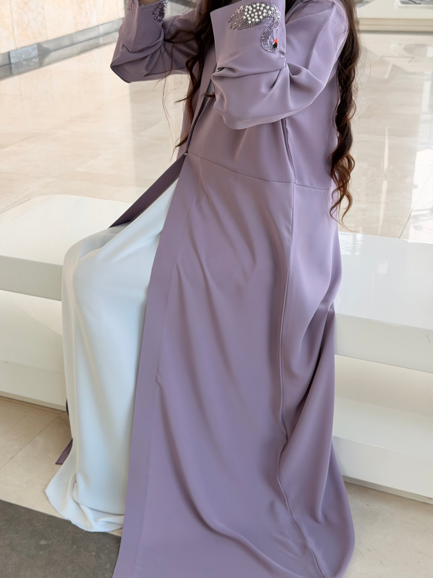 Swan Blazer Abaya