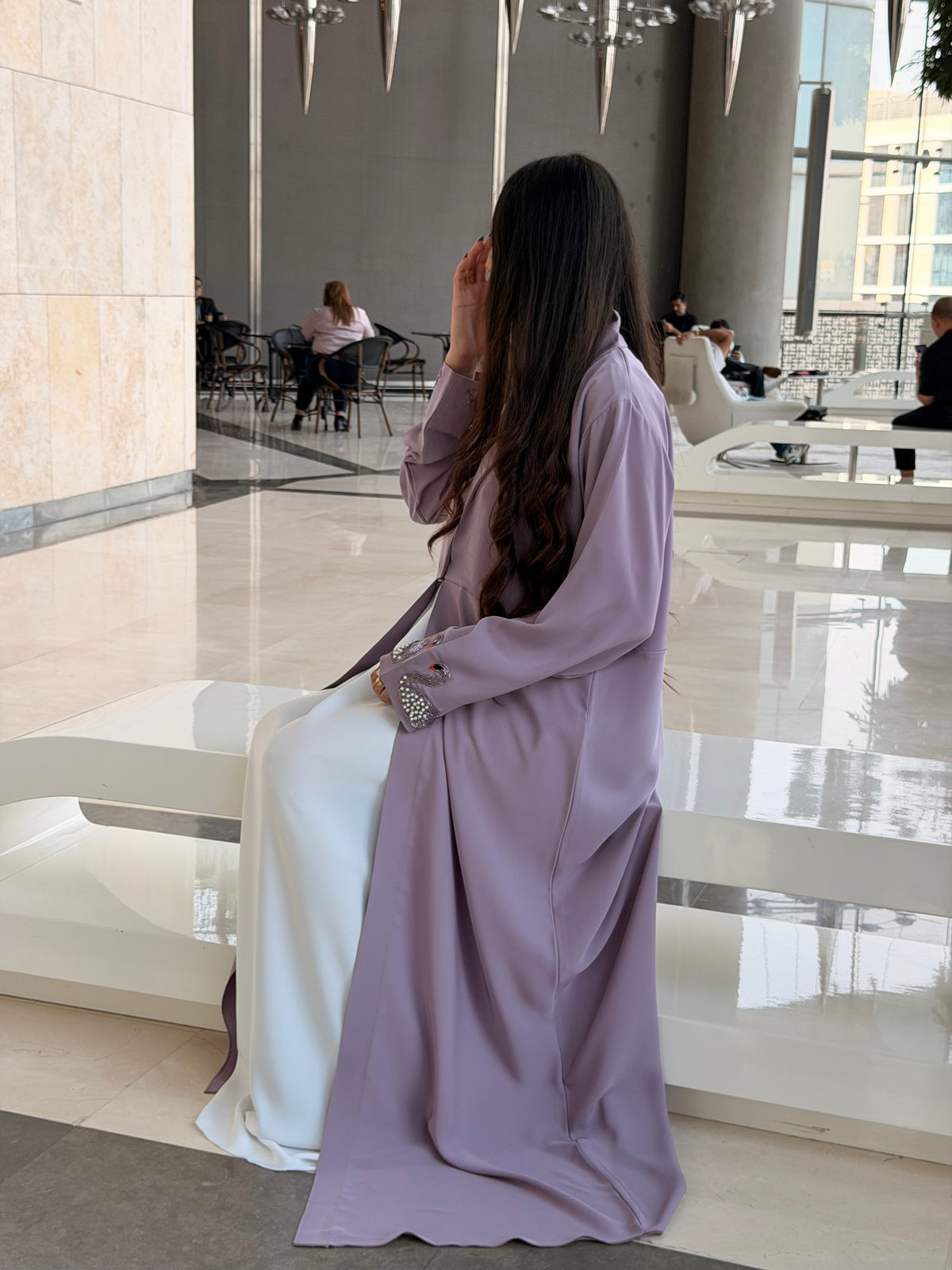 Swan Blazer Abaya