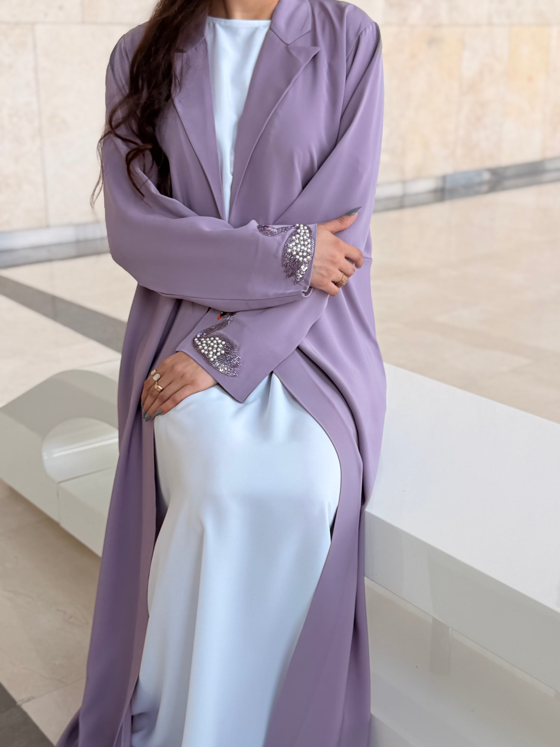 Swan Blazer Abaya