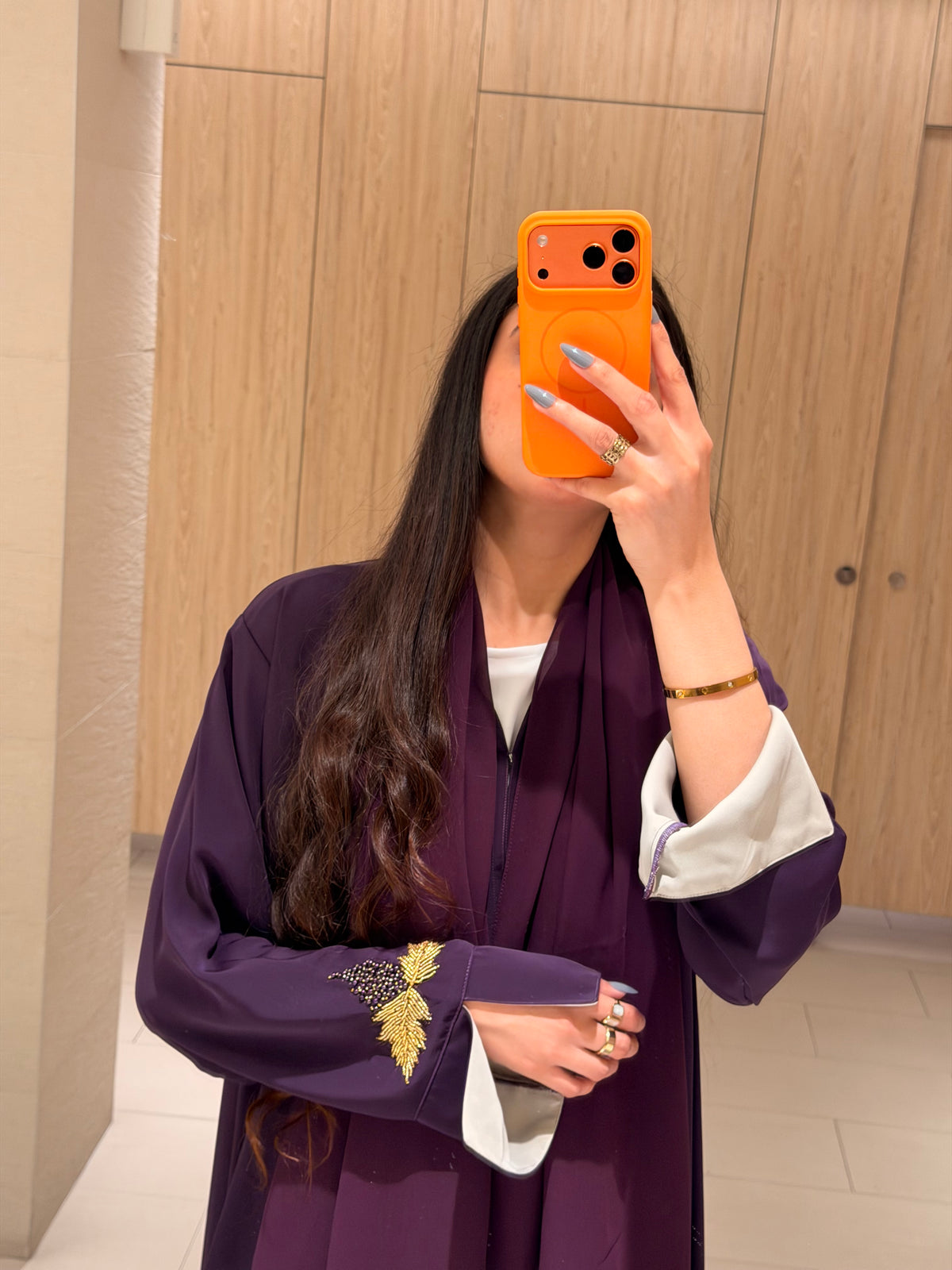 Lavender Grape Abaya
