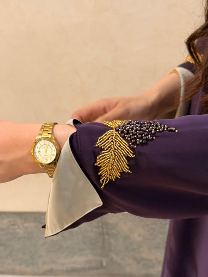 Lavender Grape Abaya