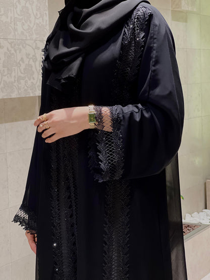 Stone Lace Abaya