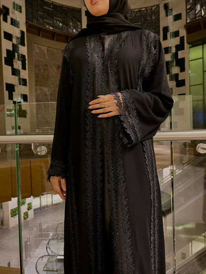 Stone Lace Abaya