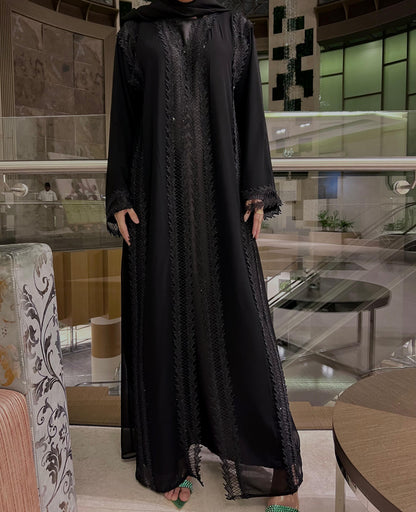 Stone Lace Abaya