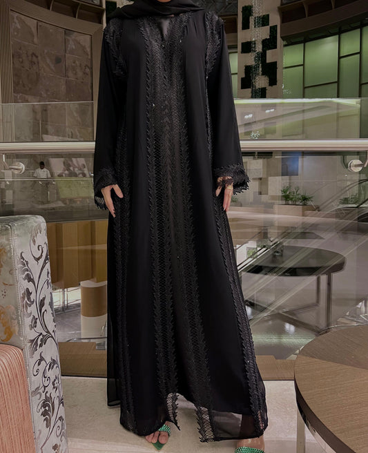 Stone Lace Abaya