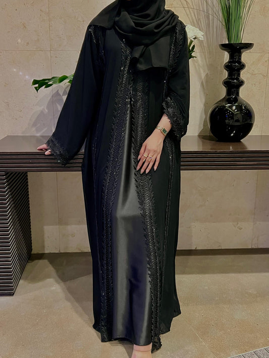 Stone Lace Abaya
