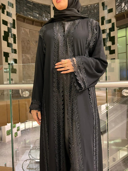 Stone Lace Abaya